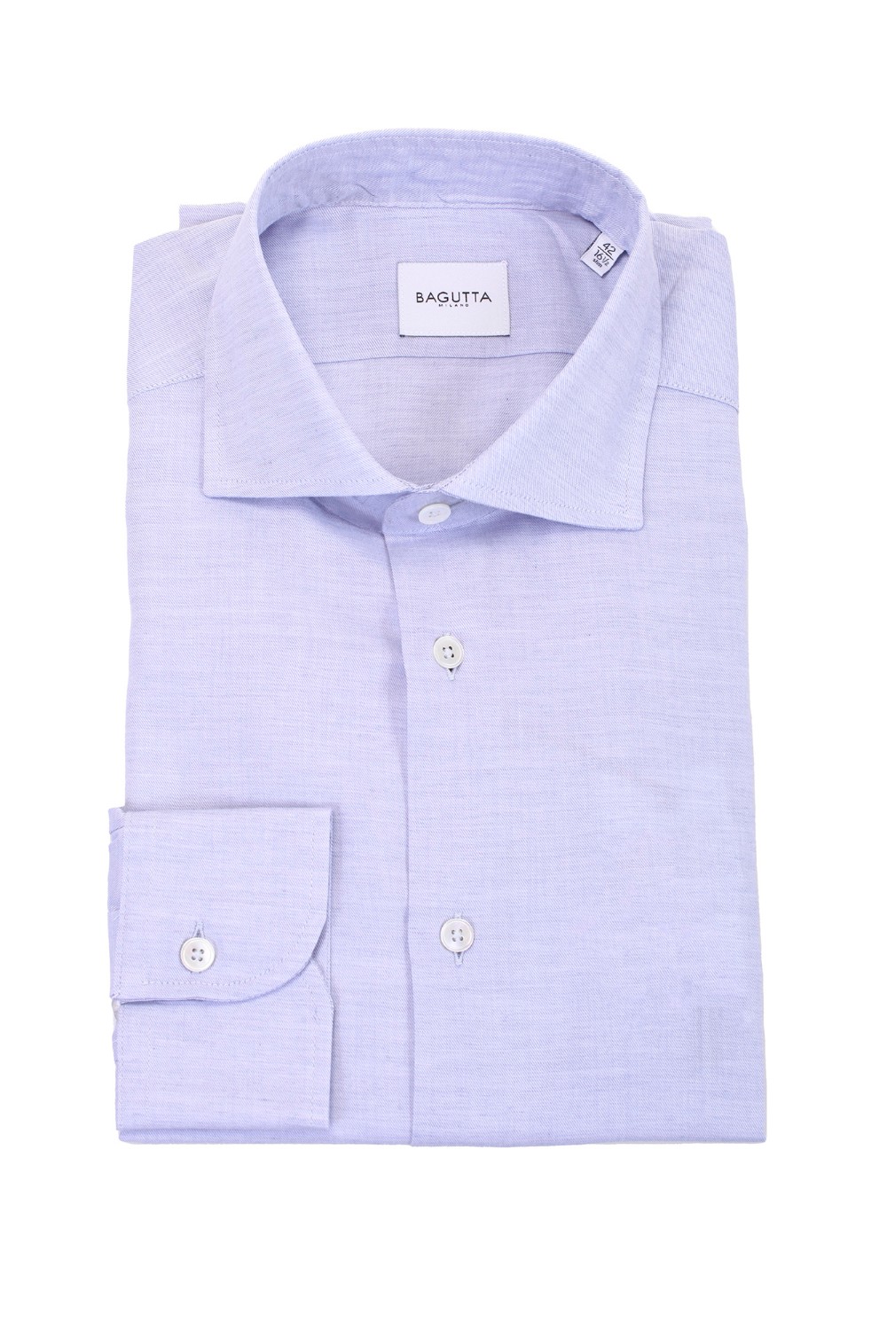shop BAGUTTA  Camicia: Bagutta camicia "Walter" in cotone.
Colletto alla francese. 
Slim fit. 
Composizione: 100% Cotone. 
Fabbricato in Italia.. WALTER EBLW12779-050 number 4644623
